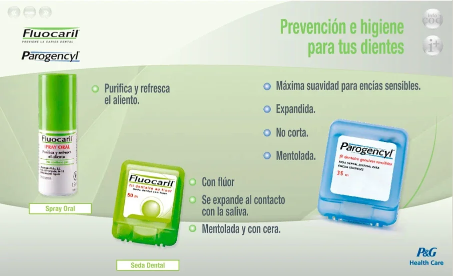 Otra composición de productos en el soporte comercial.