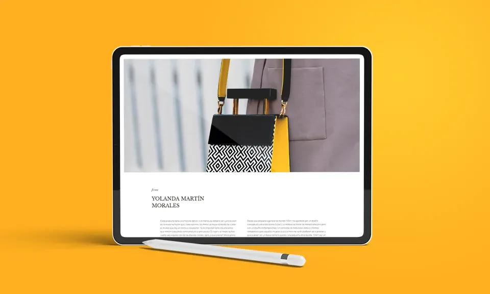La experiencia de marca en tablet.